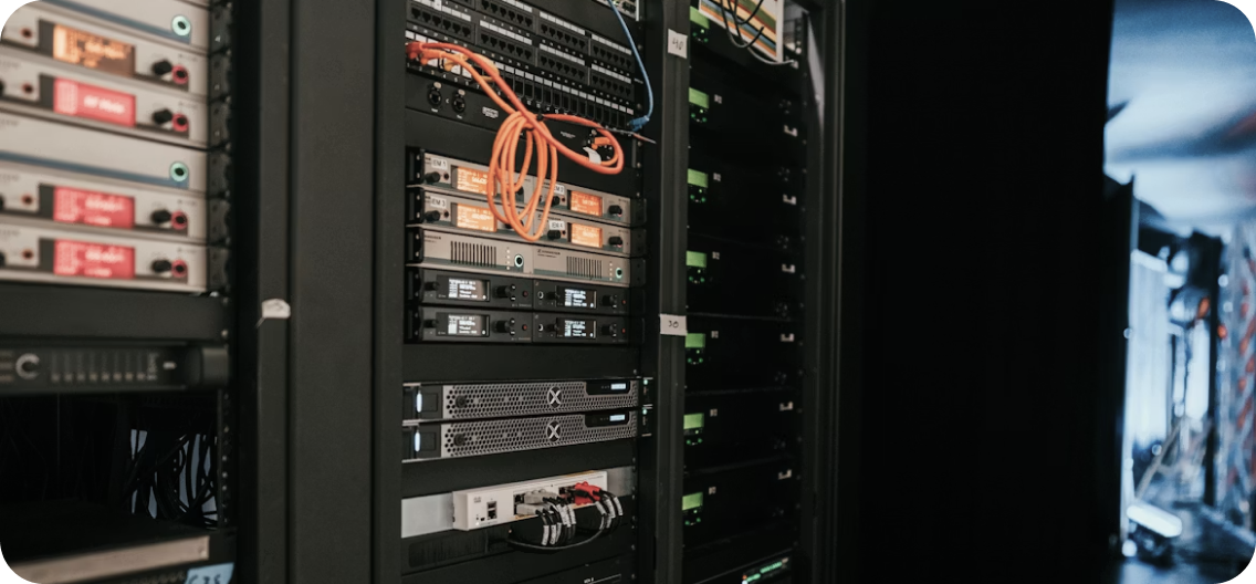 Server racks — database infrastructure