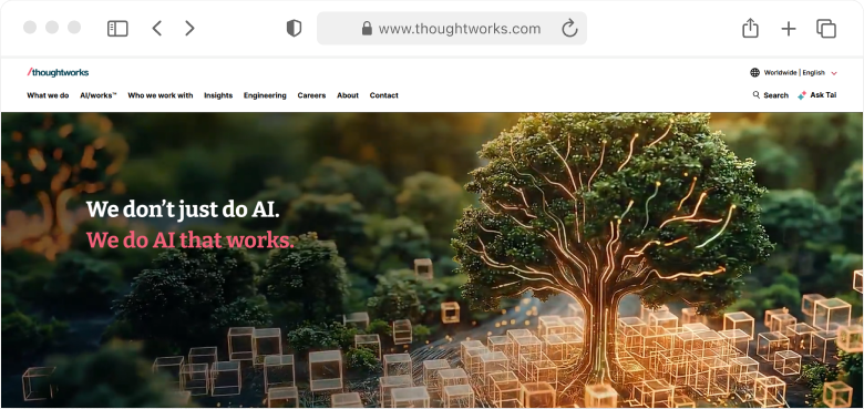 Thoughtworks Screenshot