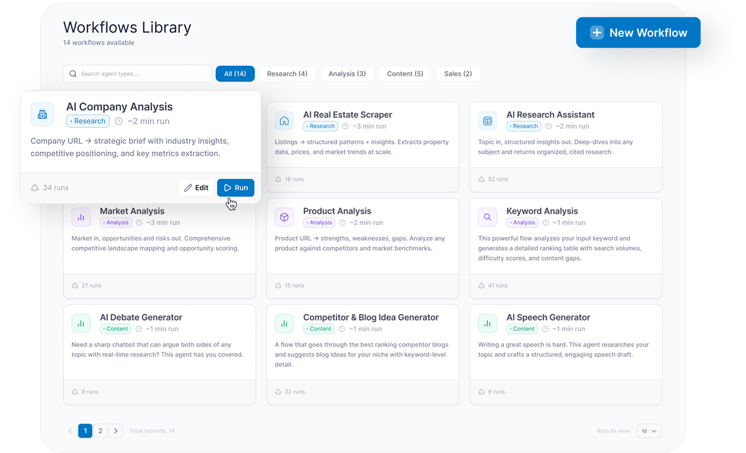 Custom AI Agent Platform for Business Workflow Automation