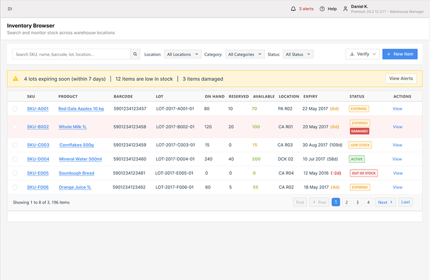 Legacy .NET Modernization to a Custom Warehouse Management System screenshot 1