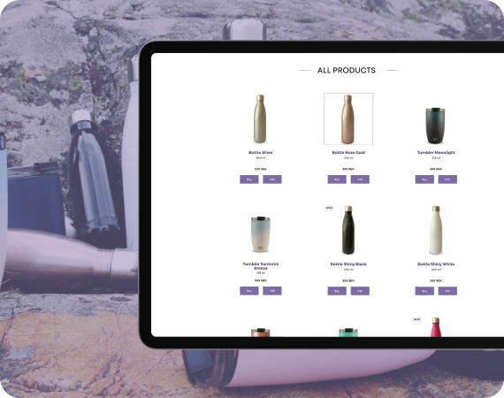 Custom nopCommerce Store for a DTC Insulated Drinkware Brand
