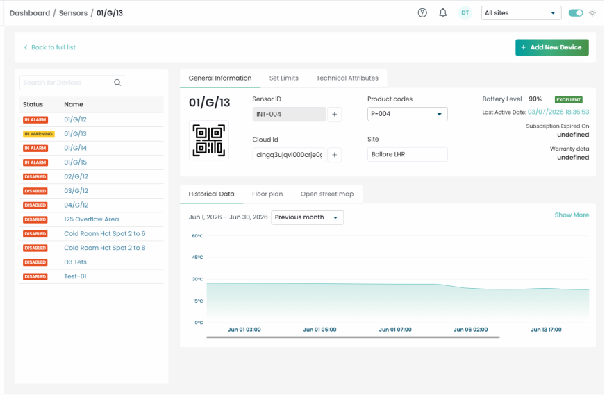 Real-time temperature monitoring platform for cold-chain compliance screenshot 2
