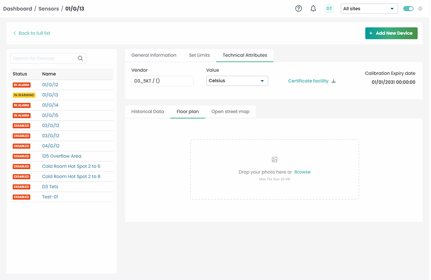 Real-time temperature monitoring platform for cold-chain compliance screenshot 4