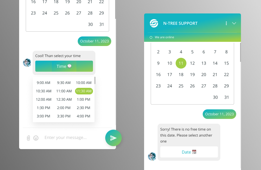 AI Sales Chatbot for Ecommerce and Reservation Systems: In-Chat Booking for Hotels and Spas screenshot 4