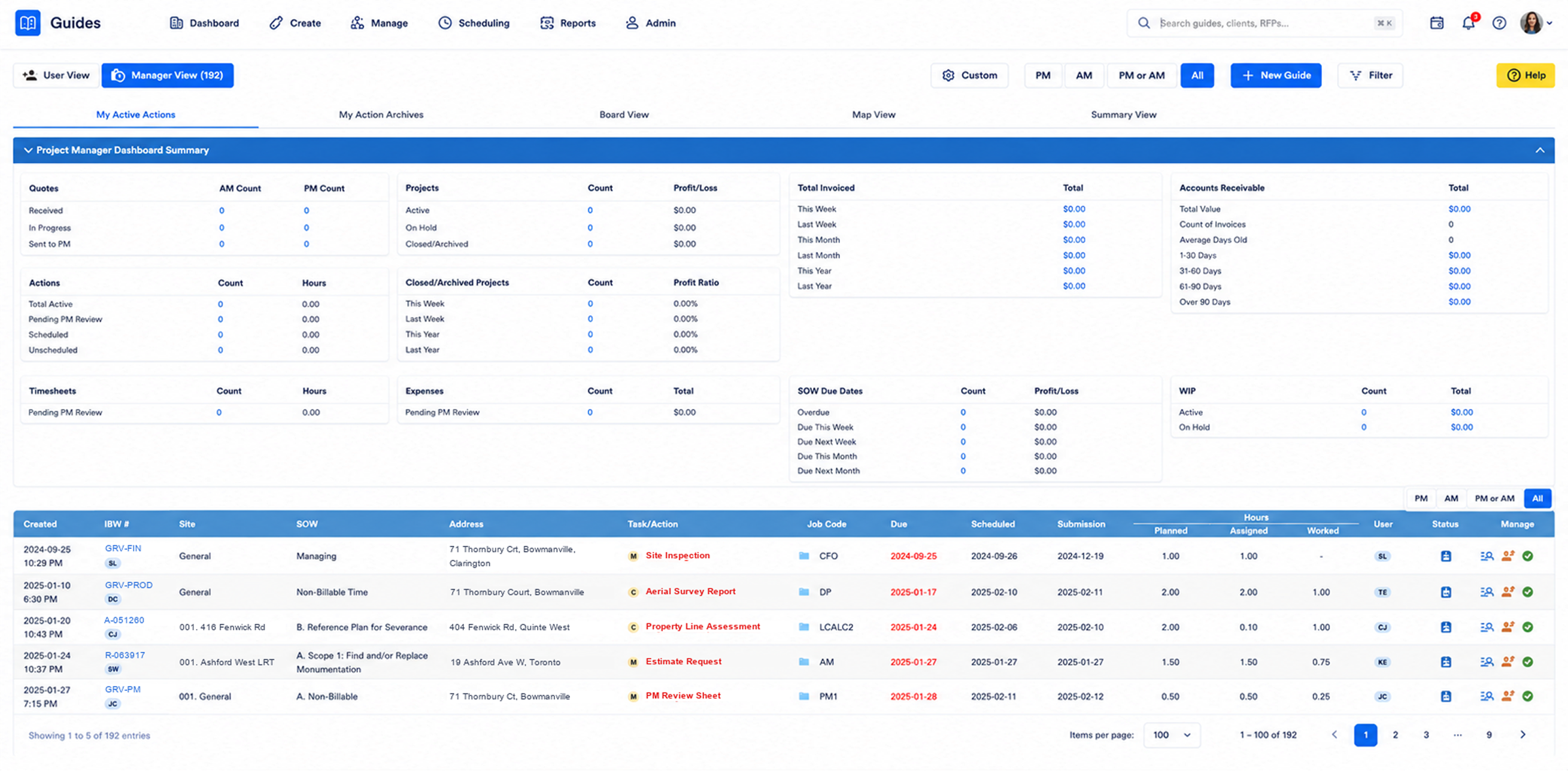 Legacy ASP.NET modernization for a land-surveying ERP screenshot 1